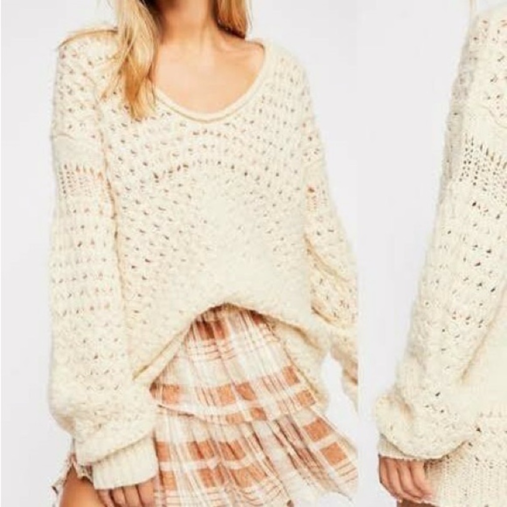 NWT Free People Crashin Waves Chunky Loose Knit